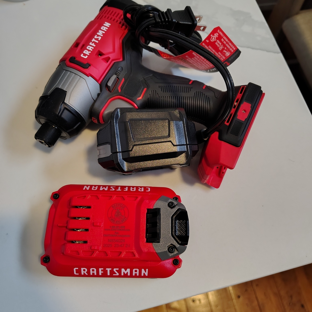 Craftsman Red Cordless Drill Set